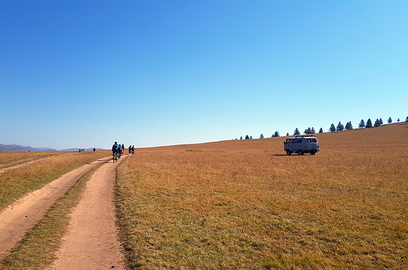 Cycling in Eastern Mongolia